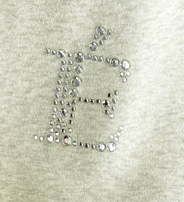 ビジューワッペンボートネックスウェット13