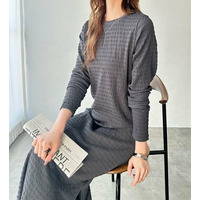 全骨格対応！選べるネックジャガードワンピ―ス