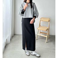 配色裏毛スウェットセットアップワンピース