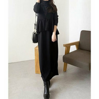 楽ちん！ペプラムジャンパースカート