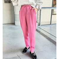 美脚とろみタックパンツ　大きいサイズ レディース