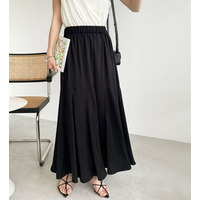 切替フレアーロングスカート　大きいサイズ レディース