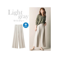 【選べる2タイプ】美脚ストレッチワイドパンツ　大きいサイズ レディース