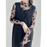 フロッキーシアートップス　大きいサイズレディース