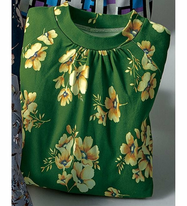 超長綿100%彩りプリントチュニック 1