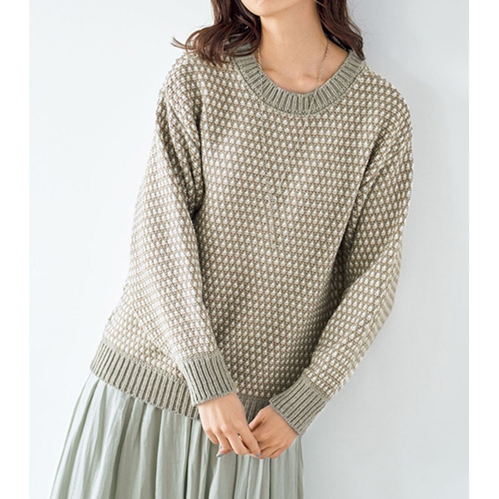 前後2WAYで着られるカラフルニット 17