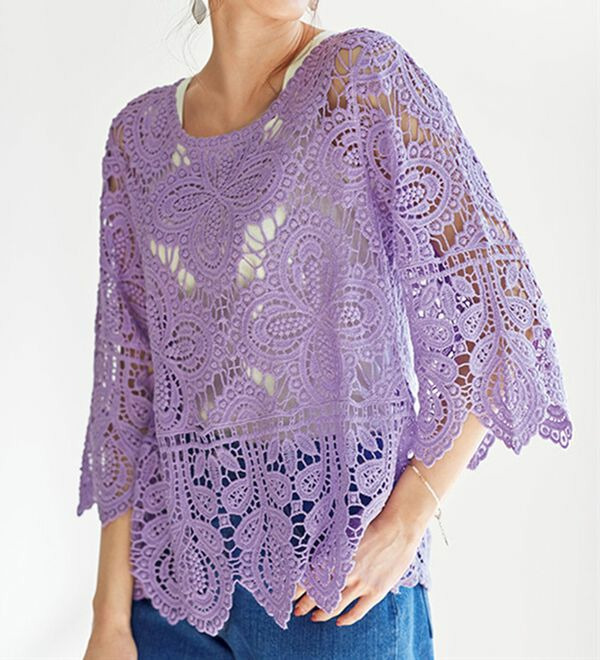 この夏欲しい！クロシェ風ブラウス　　　　  