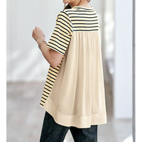 バックデザイン異素材切替プルオーバー　　  