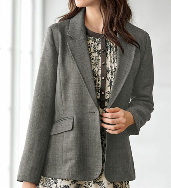 ＜楽スタフィット＞テーラージャケット／レ  