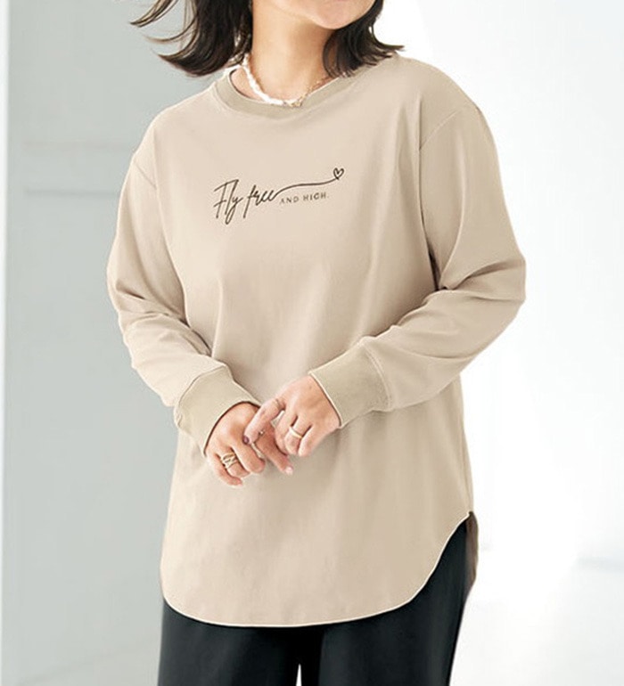 綿100％抗菌防臭ロゴTシャツ