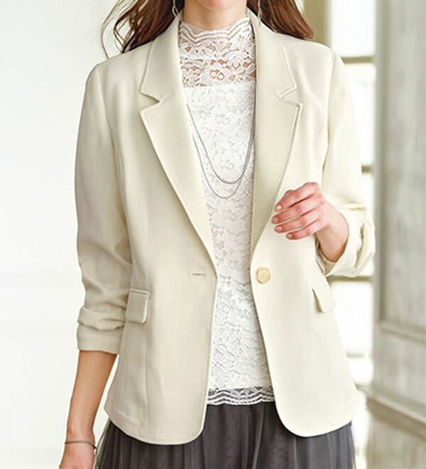 ＜楽スタフィット＞テーラージャケット／レギュラー丈