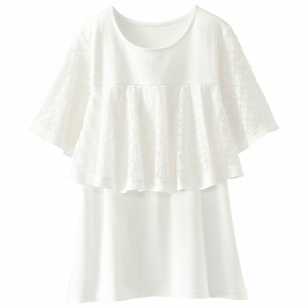 脱Tシャツ!レースデザインプルオーバー 4