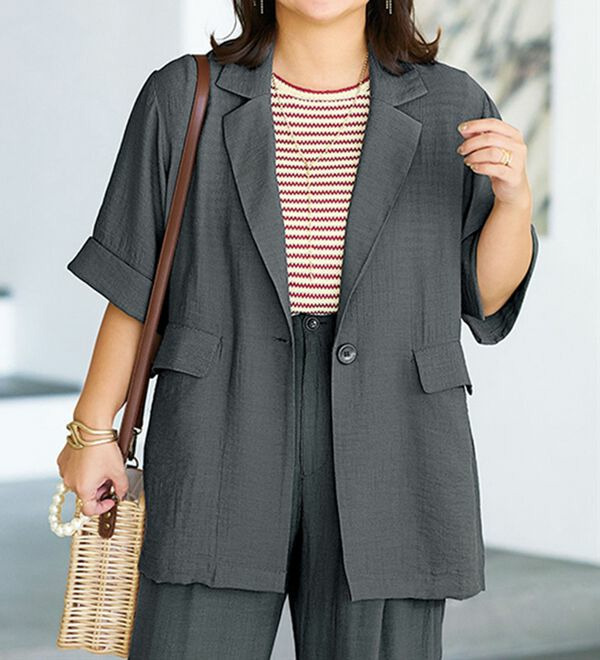 【小柄用】きれいめテーラージャケット　　  