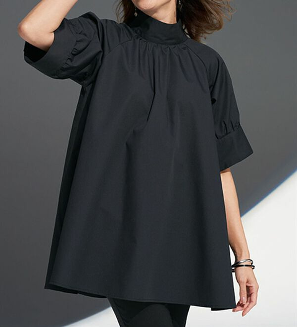 色焼けしにくい黒！ハイネックチュニック　  