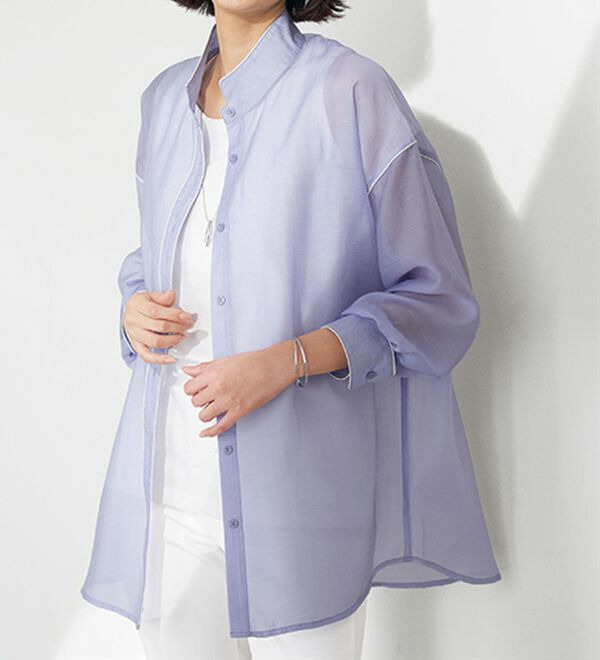 着るＵＶテンセル（ＴＭ）繊維シアーシャツ  