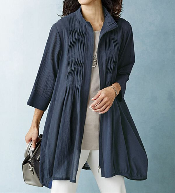 綿１００％シアータックデザインジャケット  