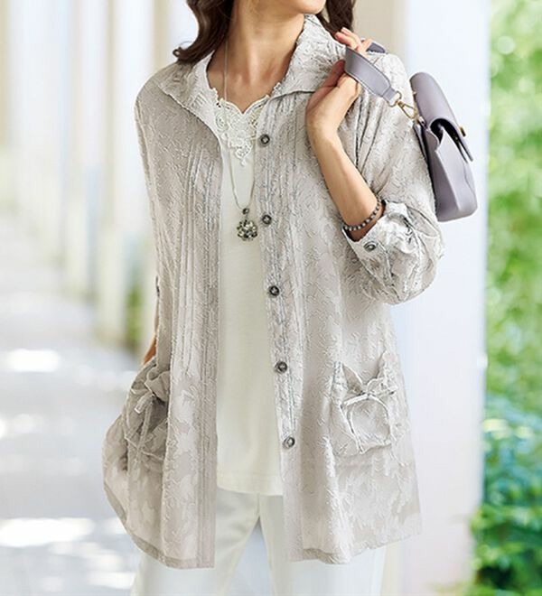 夏の日射しカバー！ジャカードアンサンブル  