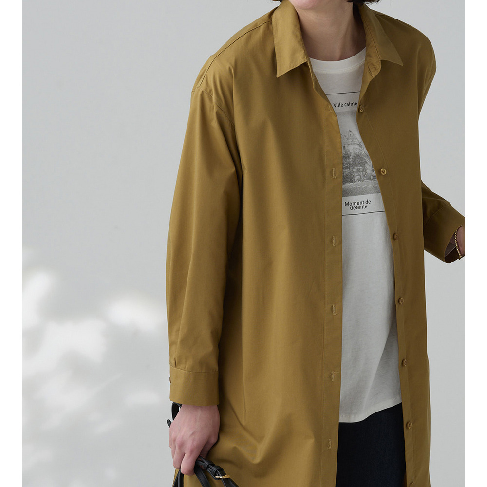<SOLOTEX(R)>ストレッチシャツワンピース1