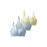 風が通る！ムレにくいエアリーブラ３色組