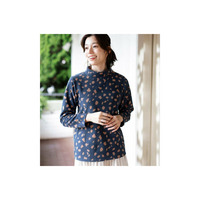 薄手ストレッチフリースのハイネック長袖