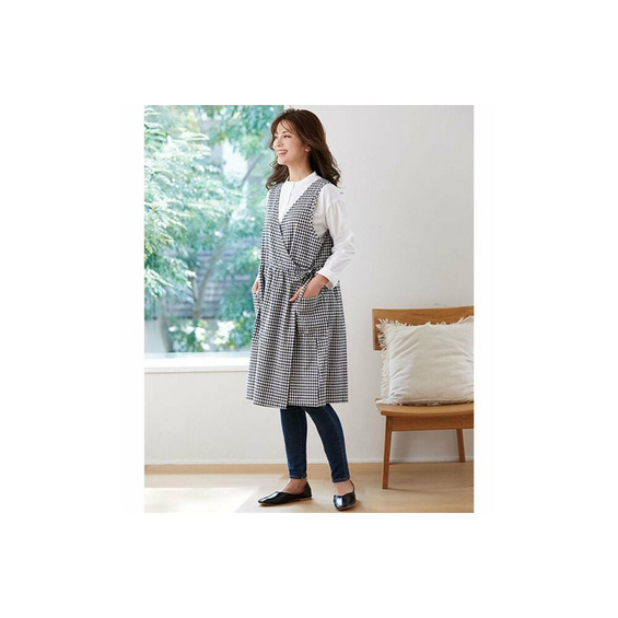 そのままお出かけ!エプロンワンピース3着組【アリノマ/Alinoma】