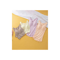 綿１００％締め付けないブラキャミ４色組