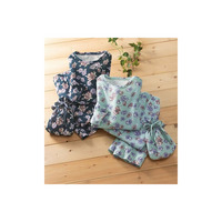 綿１００％花柄トラベルパジャマ２着組