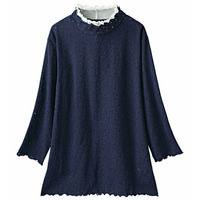 メロウが素敵な総レースプルオーバー