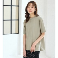 【汗ジミ対策◎】＜エアリーアイスコットン＞オーバーサイズTシャツ【半袖】