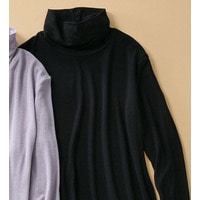 カシミヤ入りタートルネックプルオーバー