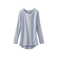 吸湿発熱素肌よろこぶ綿１００％クルーネック　大きいサイズ 下着