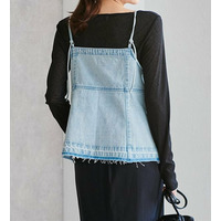 デニム素材キャミビスチェ