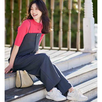ワンボタンベアキャミサロペット
