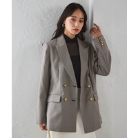 ゴールドボタンWテーラードジャケット