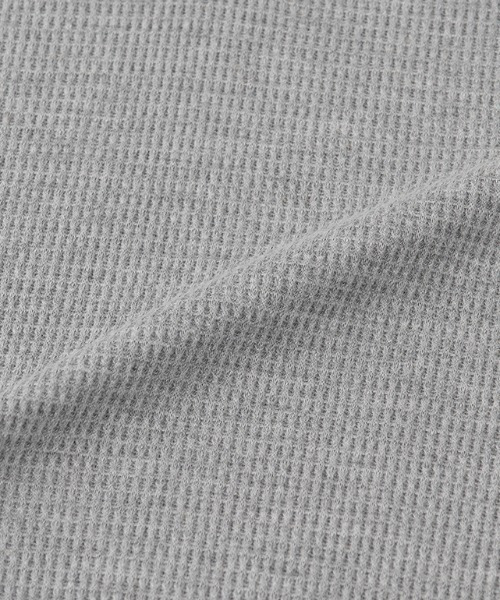 ヘンリーネックワッフルロンT29