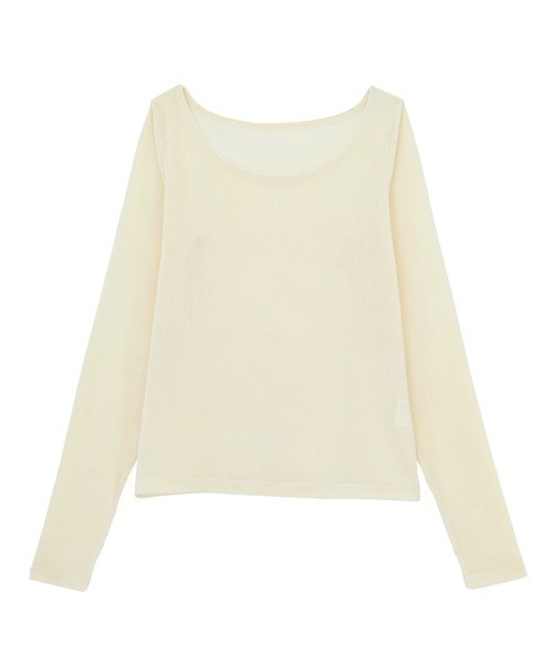 2WAYレイヤードシアーベロアトップス4