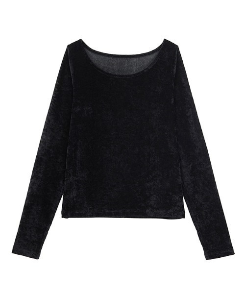 2WAYレイヤードシアーベロアトップス5