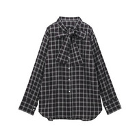 2wayボウタイチェックシャツ