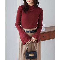 フレアースリーブニュアンスカラーニット