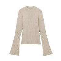 フレアースリーブニュアンスカラーニット