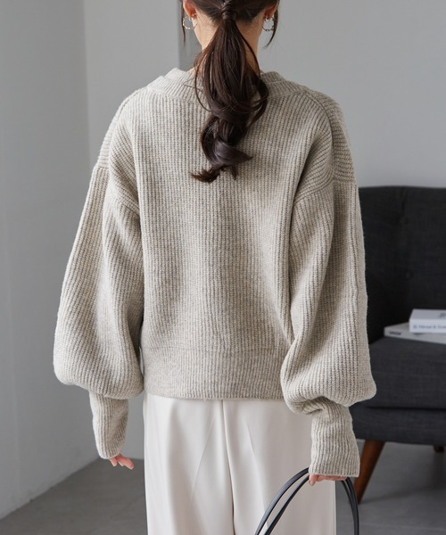 フロントレイヤードVカーディガン14