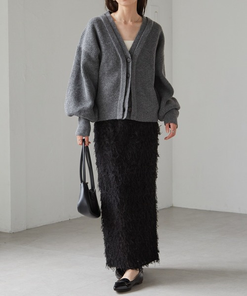 フロントレイヤードVカーディガン24