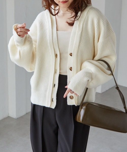 フロントレイヤードVカーディガン29