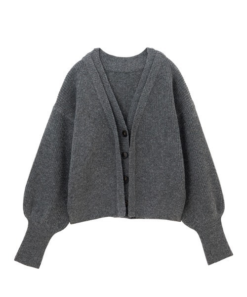 フロントレイヤードVカーディガン8