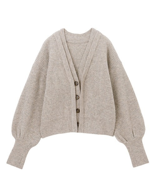 フロントレイヤードVカーディガン9