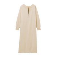 裏起毛ハーフジップワンピース