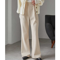 あったか裏起毛ニットコールフレアパンツ