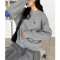 ＜U.S.POLO ASSN.＞別注 刺繍スウェットライクニット
