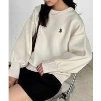 ＜U.S.POLO ASSN.＞別注 刺繍スウェットライクニット