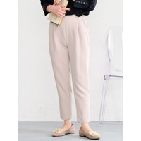 【選べる股下】美脚シルエットタックパンツ（UV対策・防シワ・ストレッチ）　大きいサイズ レディース